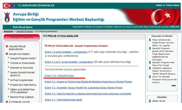 MACBET En iyi projeler listesinde